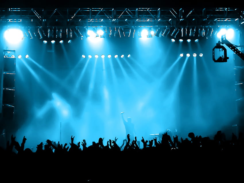 Rock Stage Lights Tła sceny koncertu rockowego Tapeta HD