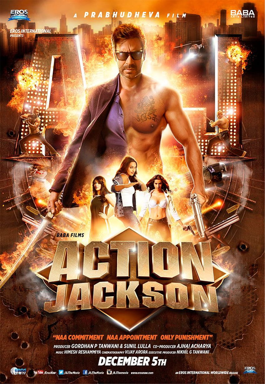 Action Jackson, poster film hindi wallpaper ponsel HD