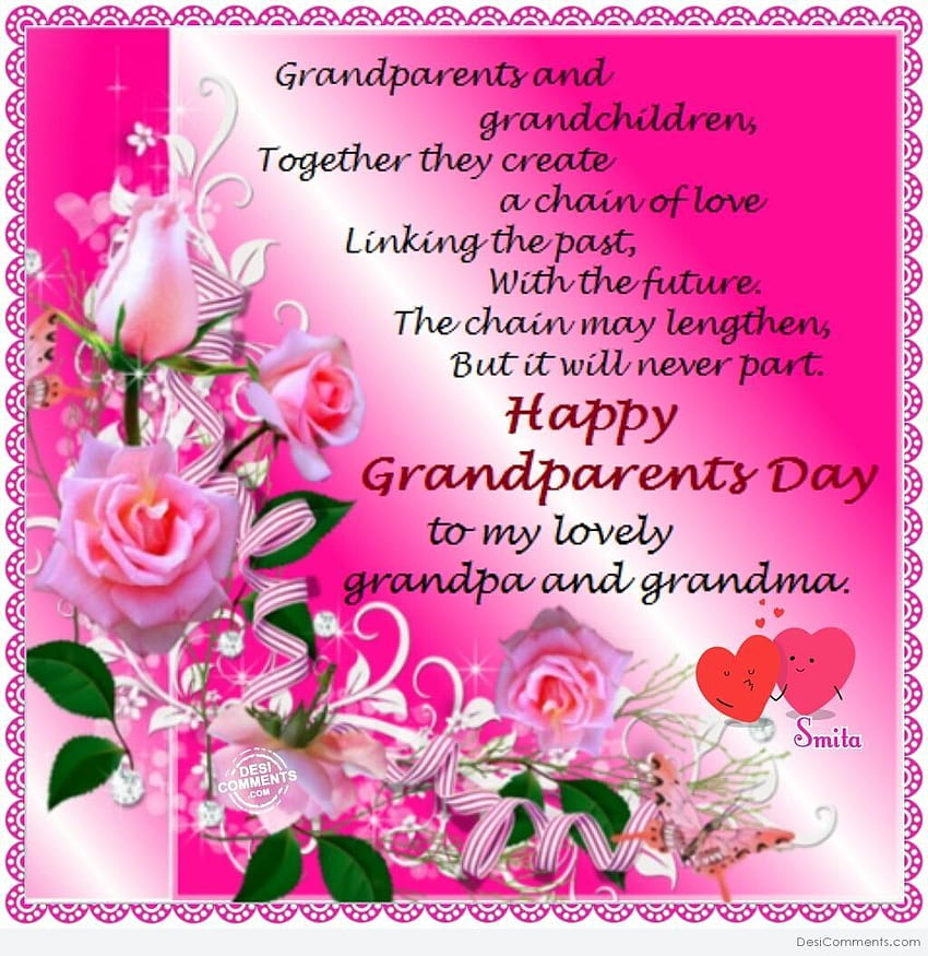 Special! Happy National Grandparents Day Wishes Quotes SMS Saying ...