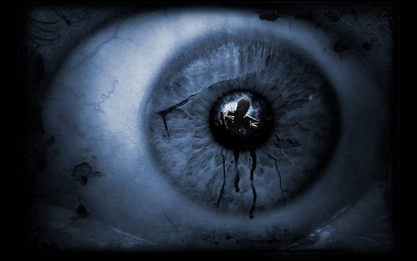 Horror eyes dark scary darkness eye reflections hop scared, creepy eyes HD wallpaper