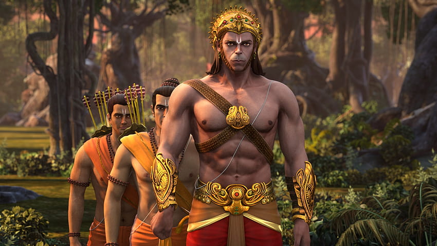La leggenda di Hanuman, hanuman muscoloso Sfondo HD