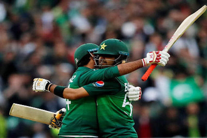 Neuseeland gegen Pakistan, ICC Cricket World Cup 2019: Babar Azam, Shaheen Afridi HD-Hintergrundbild