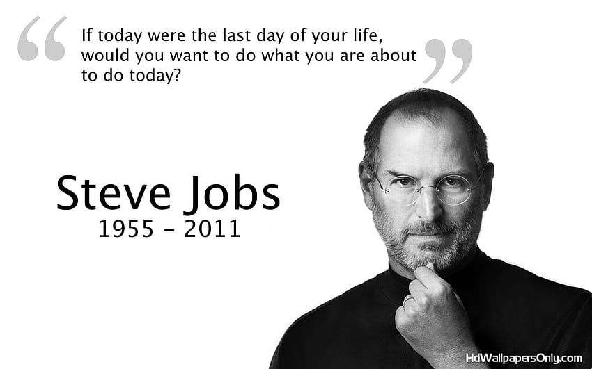 Steve Jobs の引用のみ、 高画質の壁紙
