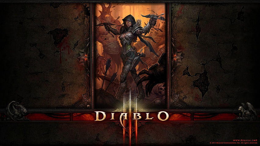 Diablo 3 demon Hunter by Panperkin HD wallpaper
