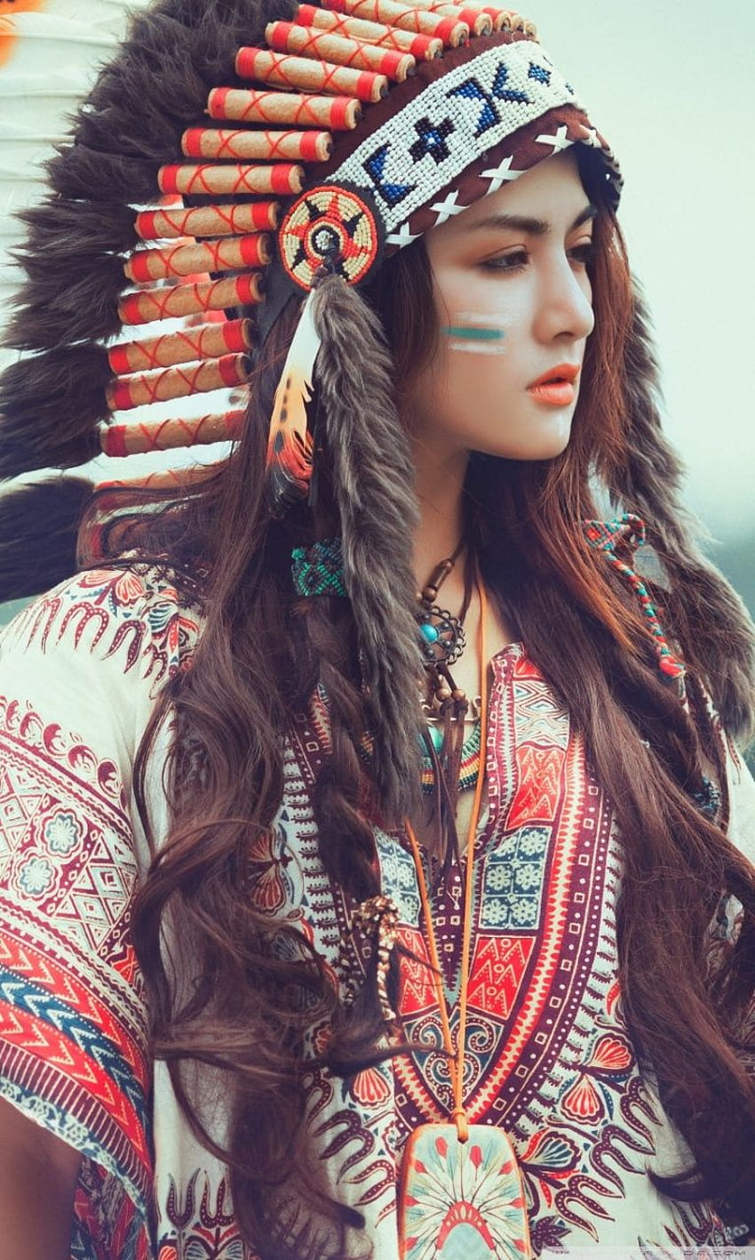 Native American Girl with Eagle Ultra Backgrounds, mujeres indias nativas americanas fondo de pantalla del teléfono