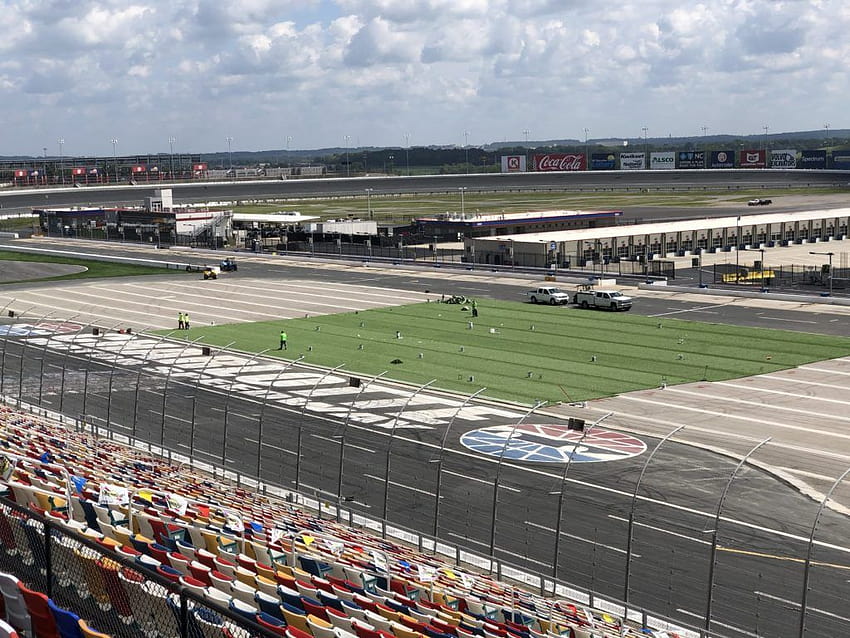 FIELDS completes synthetic turf installation at Charlotte Motor, charlotte motor speedway HD wallpaper