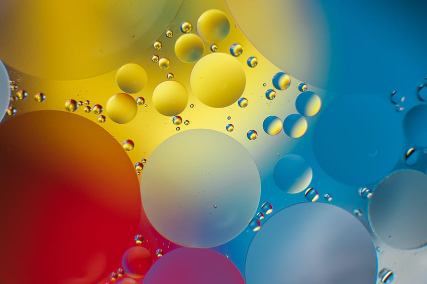 bubbles, circles, gradient, water, glare : : High Definition : Fullscreen, bubbles water gradient HD wallpaper