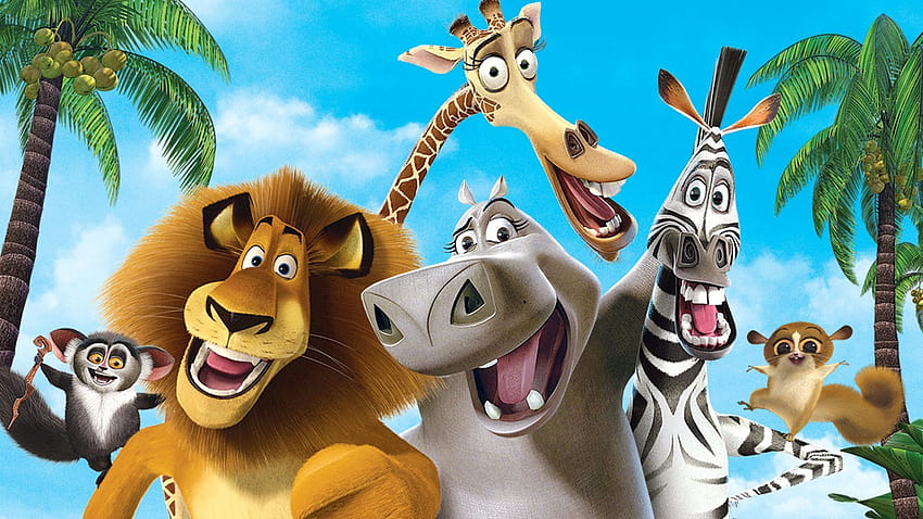 Dibujos animados de Madagascar fondo de pantalla