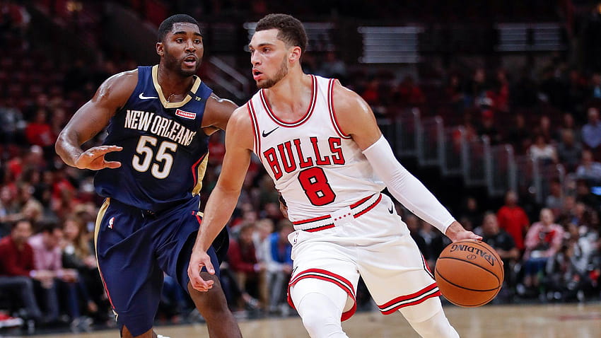Did Zach LaVine try to sell the Bulls to Anthony Davis?, robin lopez and zach lavine chicago bulls HD wallpaper