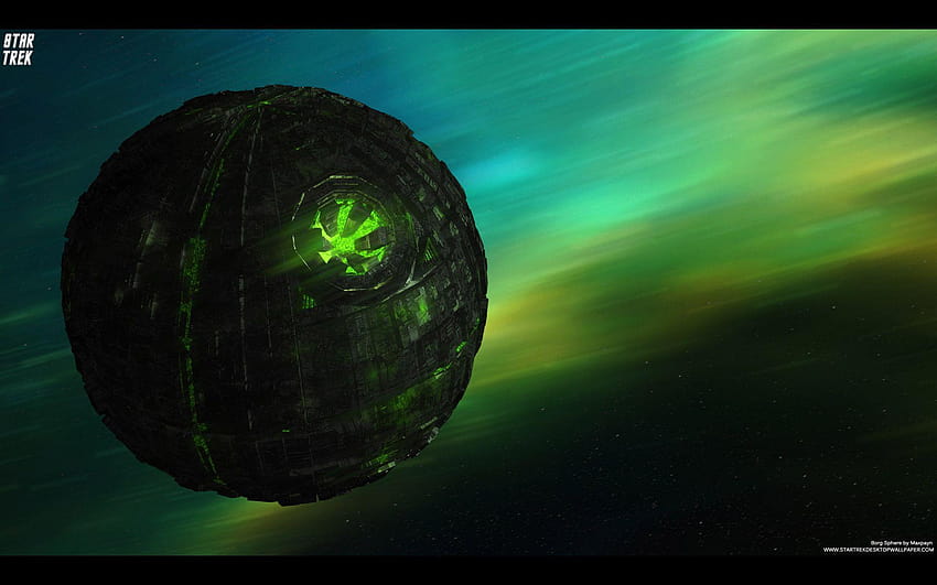 Star Trek Borg Sphere, стар трек борг куб HD тапет