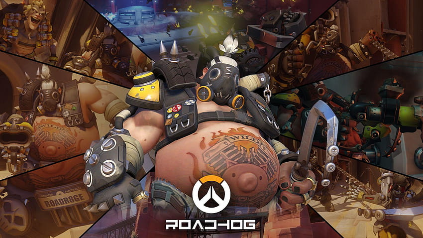 Video Game Overwatch Roadhog HD wallpaper