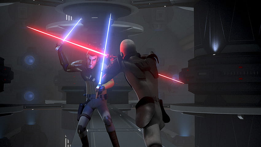 Star Wars Rebels: 28 mejores episodios, Kanan Jarrus contra el inquisidor fondo de pantalla