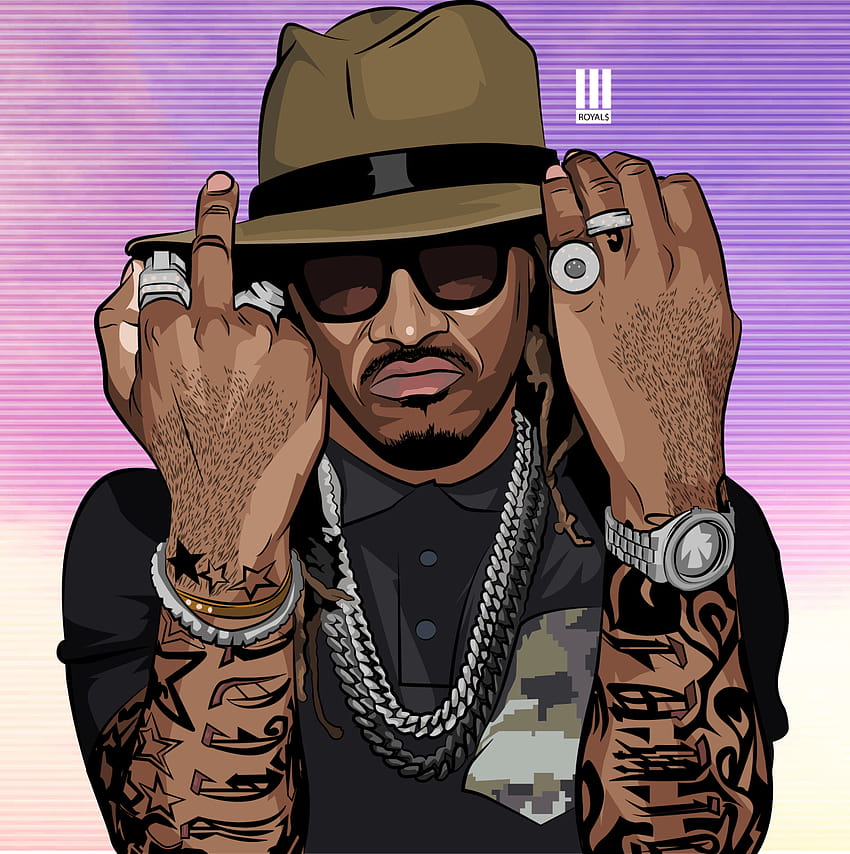Future Drawing Rapper at PaintingValley, rappers cartoons HD phone wallpaper
