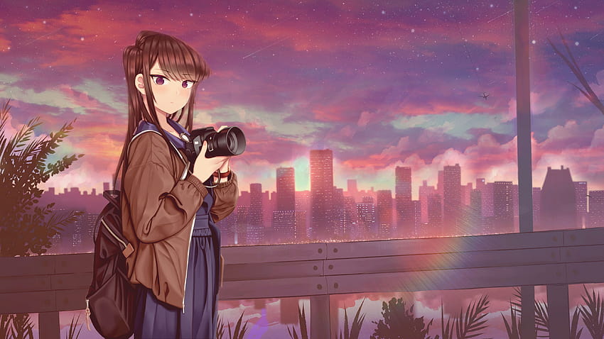Komi San Wa Comyushou Desu Anime Cityscape , Anime, Backgrounds, and HD wallpaper