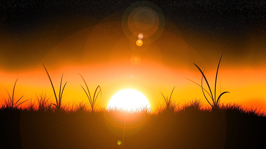 fröhlichen Sonnenaufgang HD-Hintergrundbild