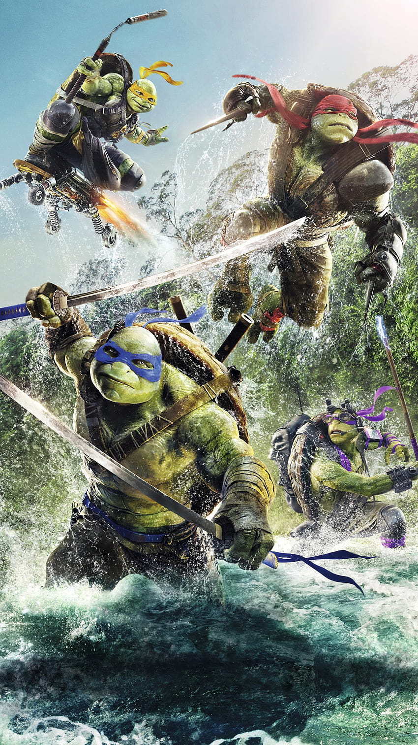 Teenage Mutant Ninja Turtles: Aus den Schatten, Teenage Mutant Ninja voll iPhone HD-Handy-Hintergrundbild
