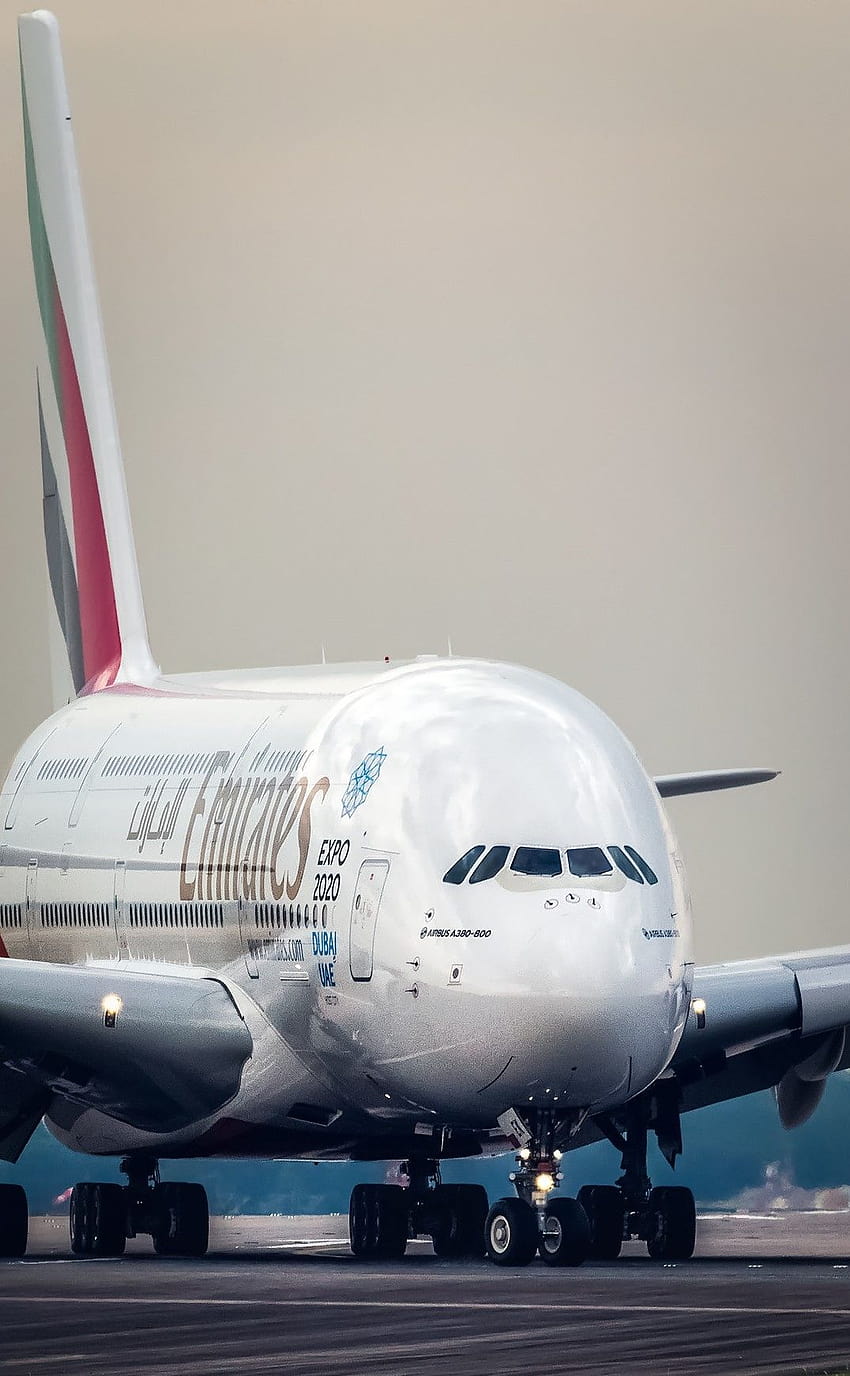 Emirates A380 gepostet von John Mercado, iPhone der Emirates Airlines HD-Handy-Hintergrundbild