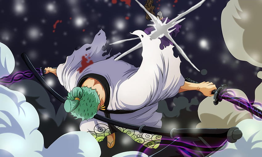 Zoro Santoryu Rengoku Onigiri One Piece Live Wallpaper - MoeWalls