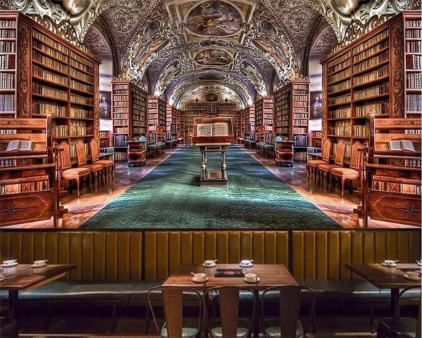 Beibehang ที่กำหนดเองโมเดิร์นยุโรปชั้นวางหนังสือ Library Bar เครื่องมือพื้นหลังตกแต่งบ้าน papier peint วอลล์เปเปอร์ HD