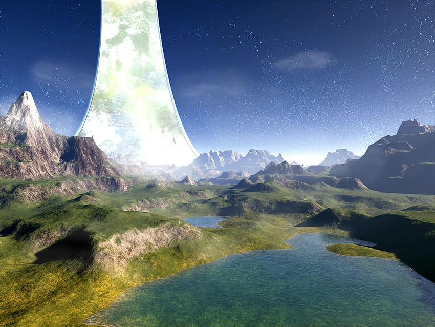 Best 5 Halo Scenery Backgrounds on Hip, halo ring HD wallpaper