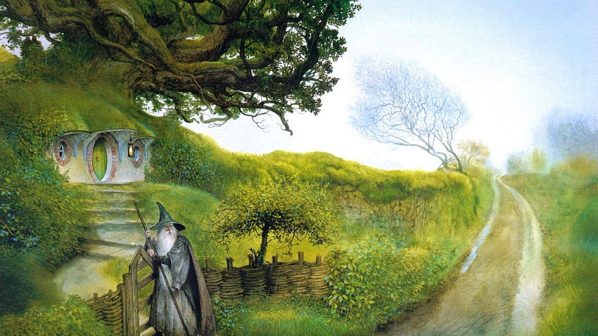 ScreenHeaven: Gandalf John Howe Der Hobbit Der Herr der Ringe, Grafschaft HD-Hintergrundbild