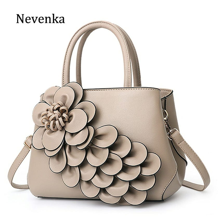 Nevenka Floral sacs à main femmes sac à main en cuir noir sac à bandoulière grande capacité sac à bandoulière pour filles sac à main et sac à main 2018 Fond d'écran de téléphone HD