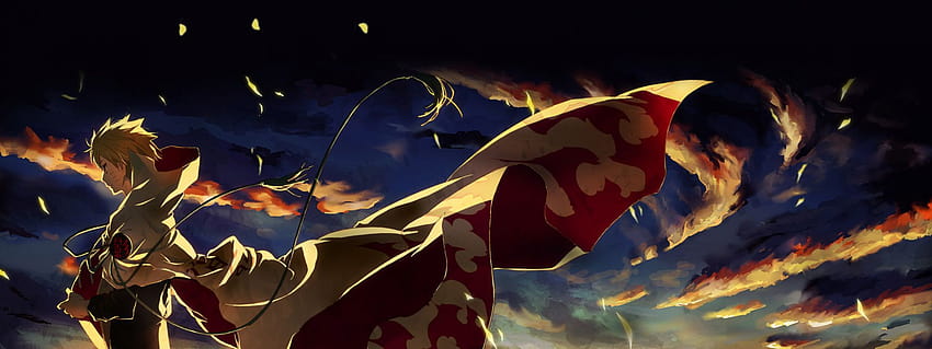 akio bako, anime, sunset, girl, clouds 4k Wallpaper 4K