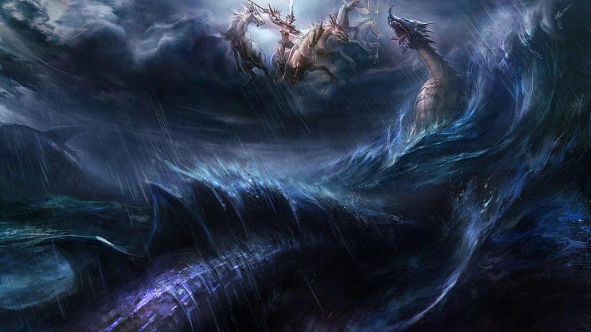 Sea Monster Group, water monster HD wallpaper