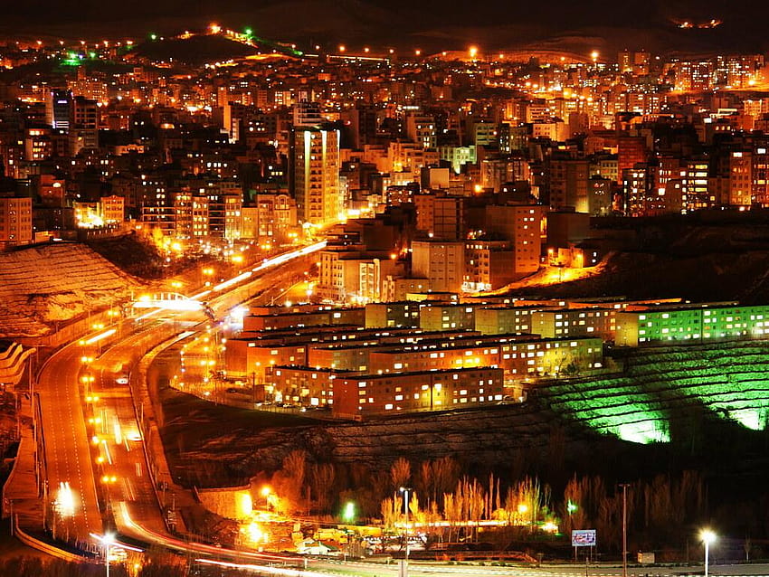 Tabriz-Nacht, trabiz HD-Hintergrundbild