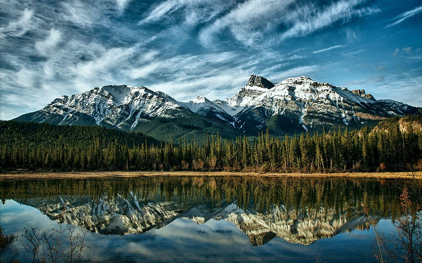 Kanada Kayalıkları, Alberta. burada olmaya ihtiyacım var. HD duvar kağıdı