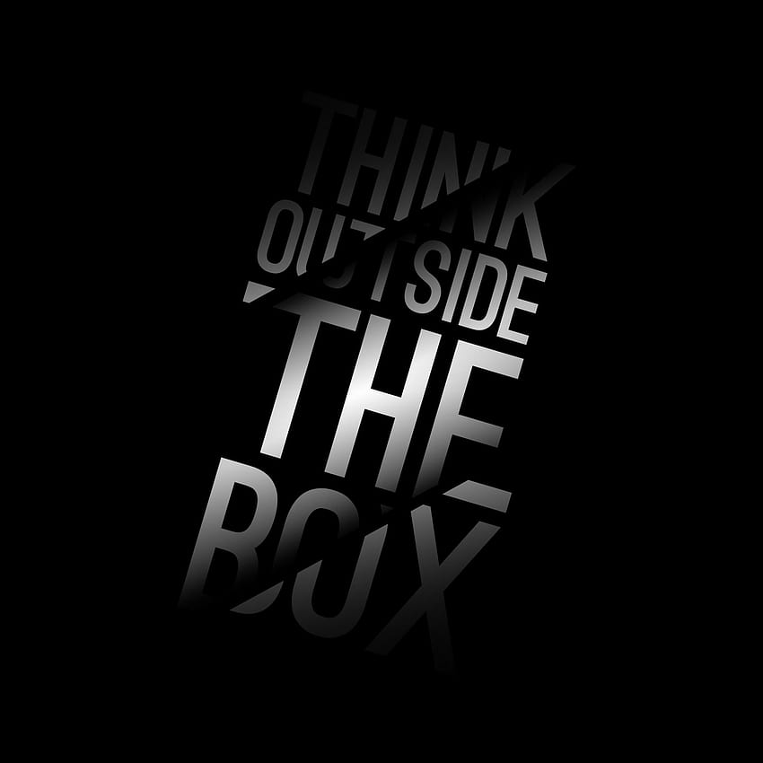 Think Out Of The Box Pełne tła 3D Tapeta na telefon HD