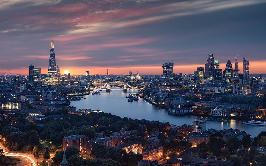 2880x1800 Красив Лондон Изглед към града Macbook Pro Retina HD тапет