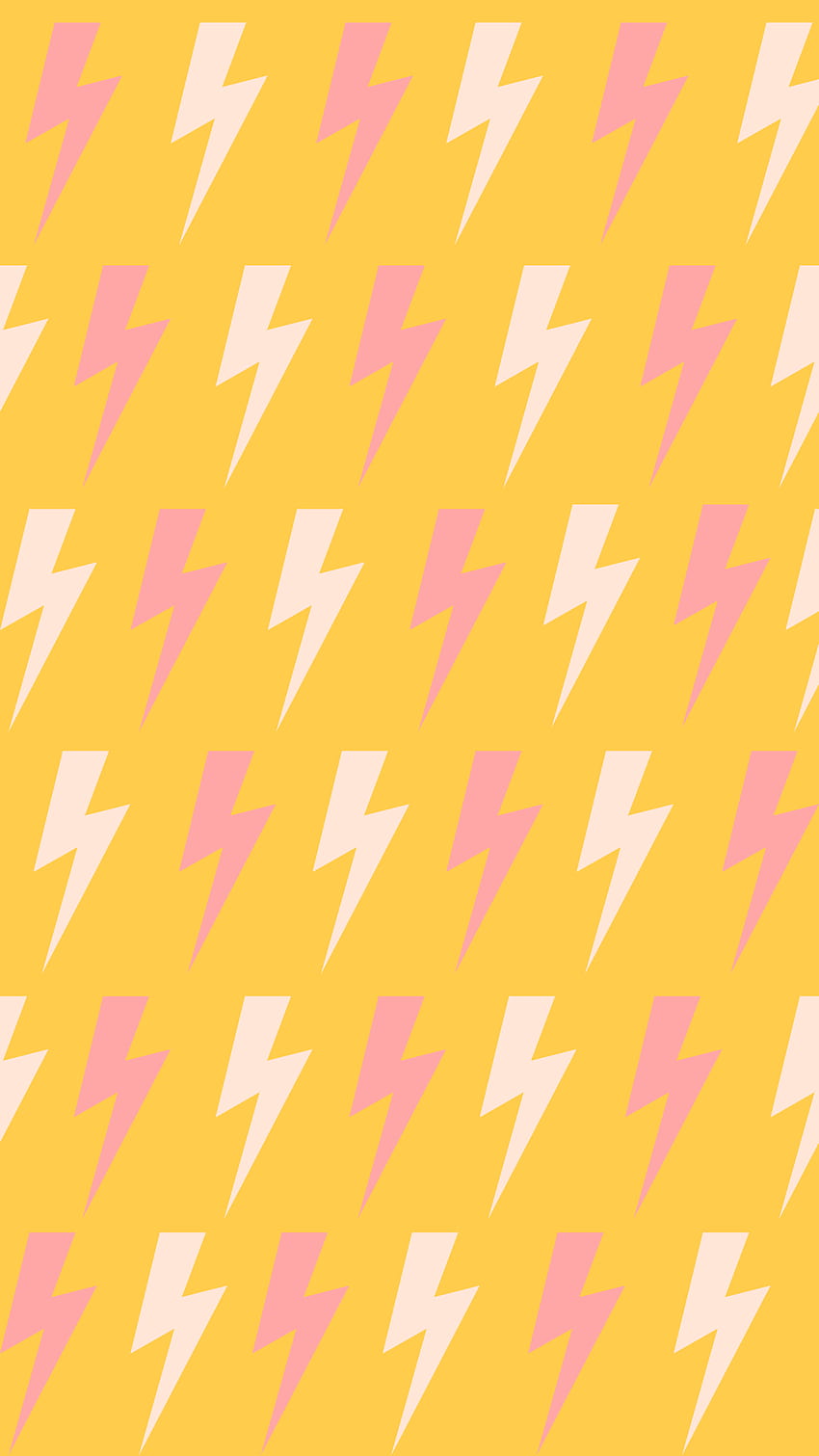lightning bolt ,yellow,line,pattern,orange,wrapping paper,pattern, yellow lightning HD phone wallpaper