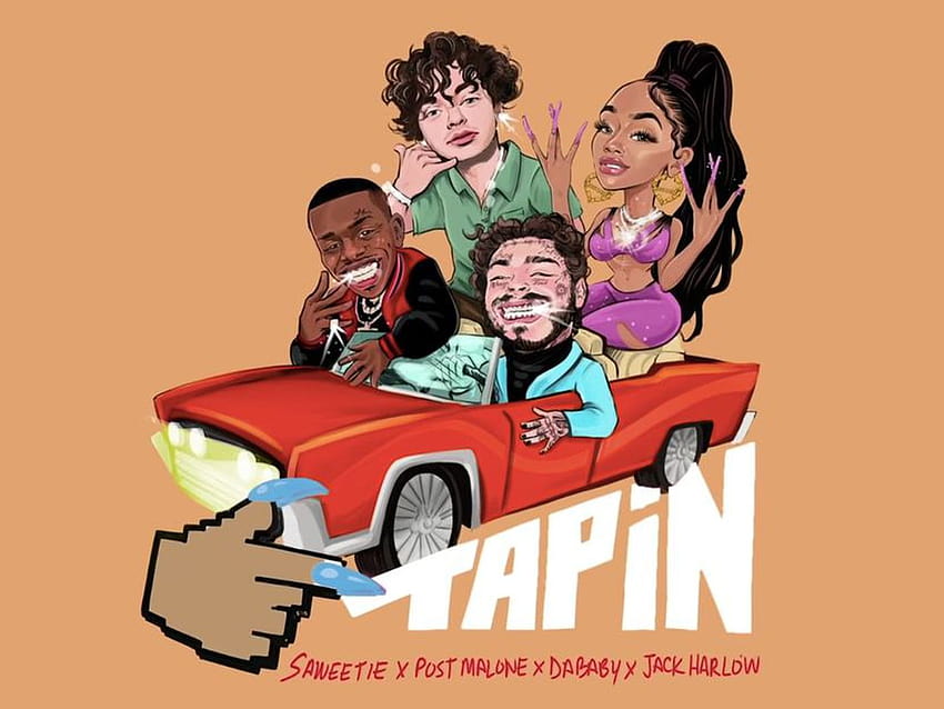 DaBaby, Post Malone, and Jack Harlow join Saweetie for “Tap In, saweetie tap in HD wallpaper