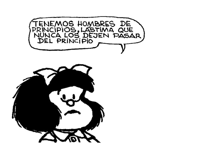 Mafalda com uma frase algo humorístico Desenho Animado HD wallpaper
