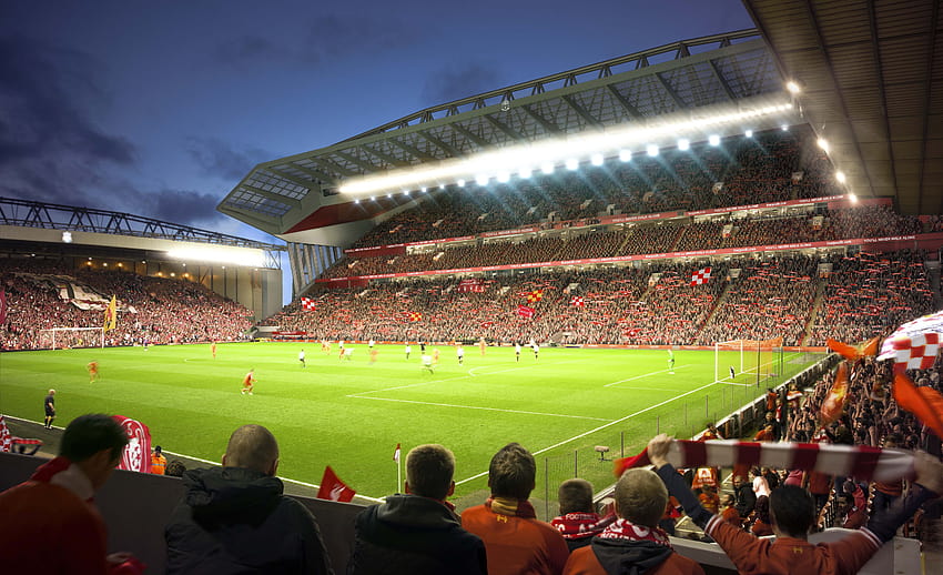 Anfield, Liverpool Stadyumu HD duvar kağıdı