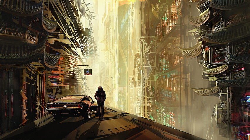 Underground City, Futuristic, Post HD wallpaper