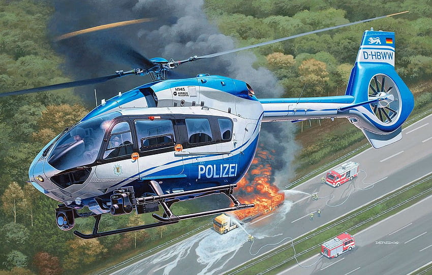 Police, Airbus, multi, police helicopter HD wallpaper