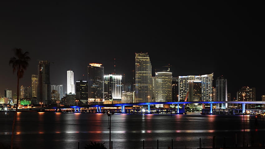 1920x1080 Miami, Floride, paysage urbain du centre-ville de Miami en Floride Fond d'écran HD