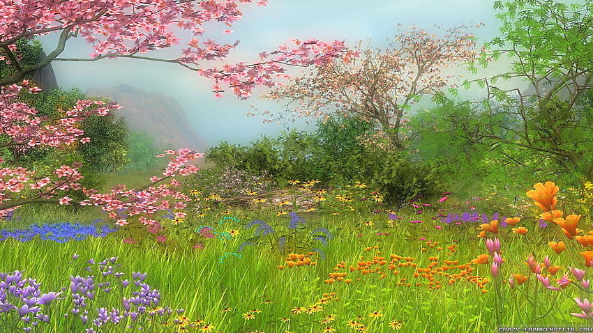 Spring Scenes Group, hermosa primavera fondo de pantalla