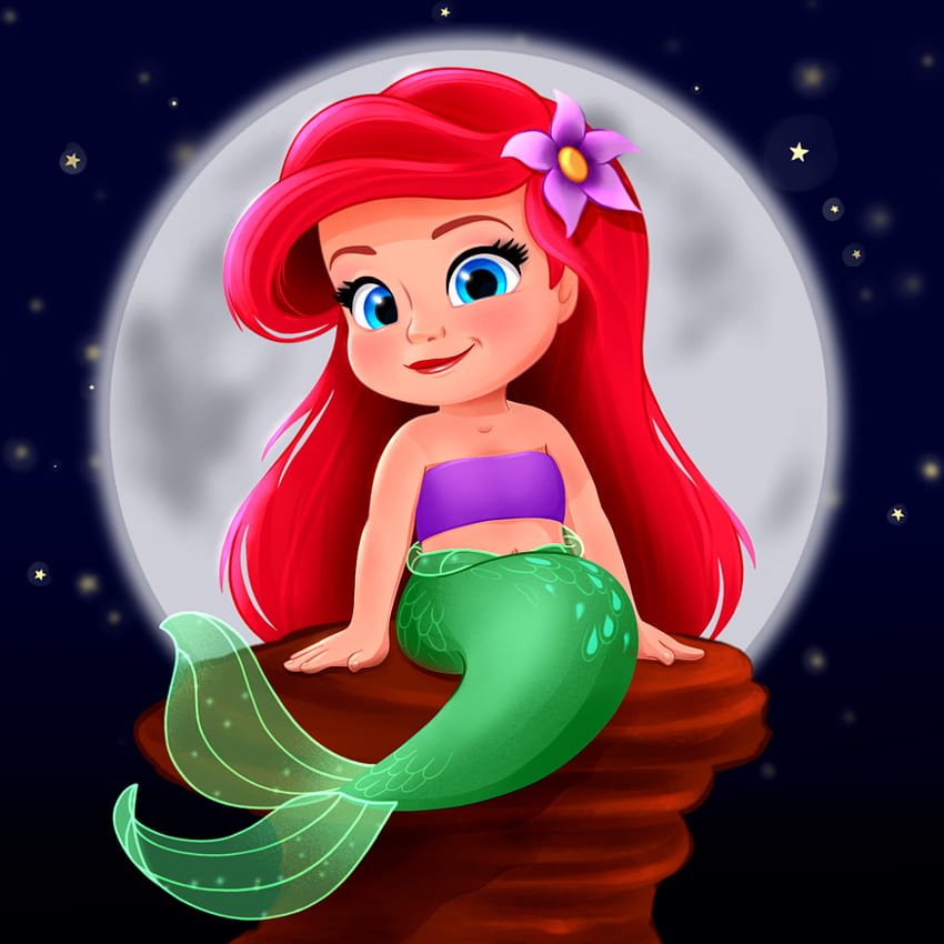 Disney, baby mermaid에 있는 핀 HD 전화 배경 화면