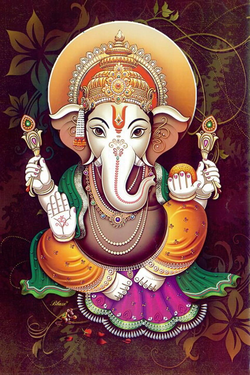 Lord Ganesh ปรับแต่งสำหรับห้องนั่งเล่น / ห้องนอน / ห้องทำงาน, ganesh 3d วอลล์เปเปอร์โทรศัพท์ HD