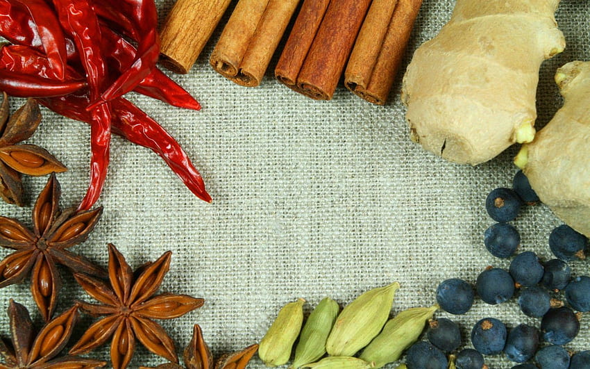 Spices Group with 78 items, herbs HD wallpaper