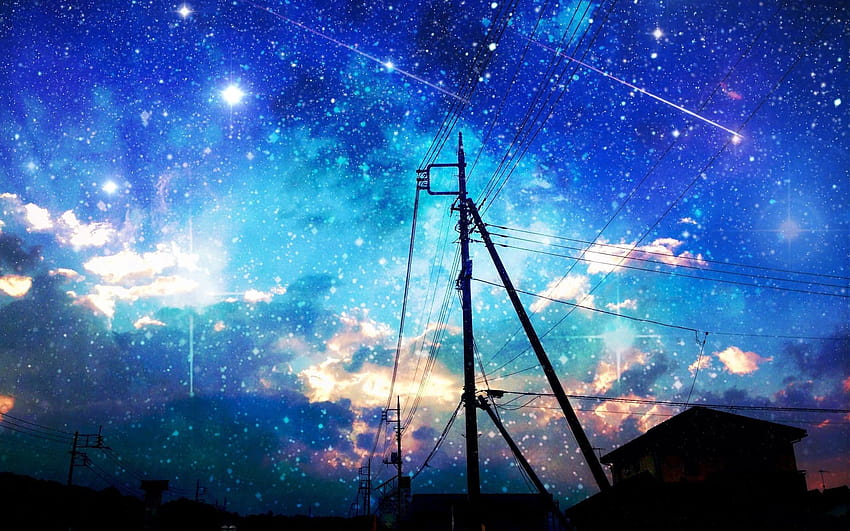 Starry Sky, anime stars aesthetic HD wallpaper