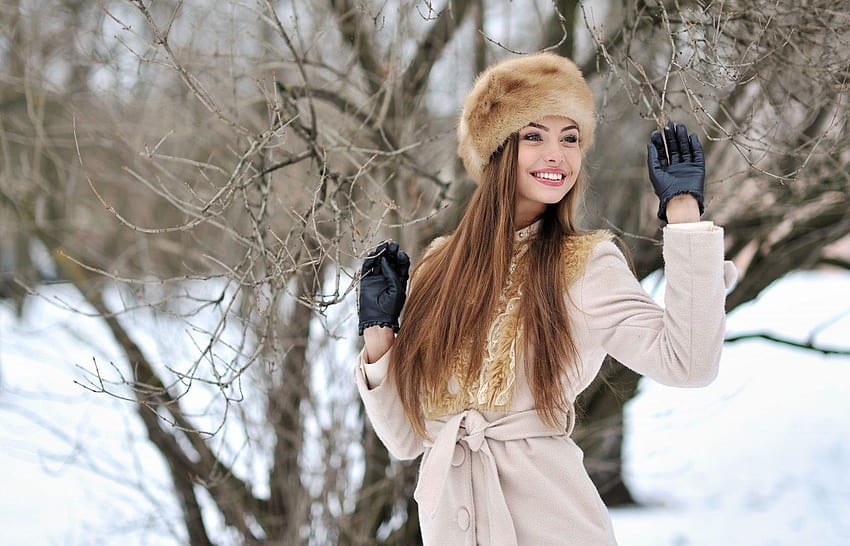 Girl Winter Fashion, winter women HD wallpaper
