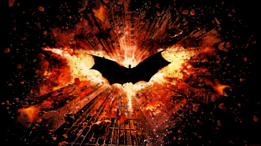 The Dark Knight Rises, the dark knight logo HD wallpaper