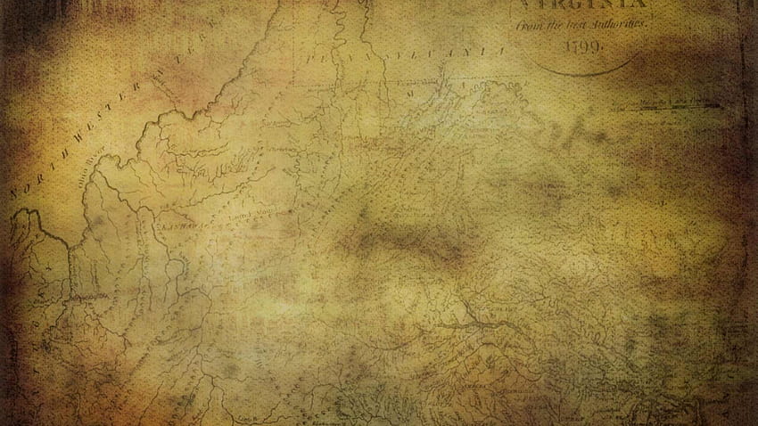 Tła starej mapy skarbów Kolejna stara tekstura mapy Tapeta HD