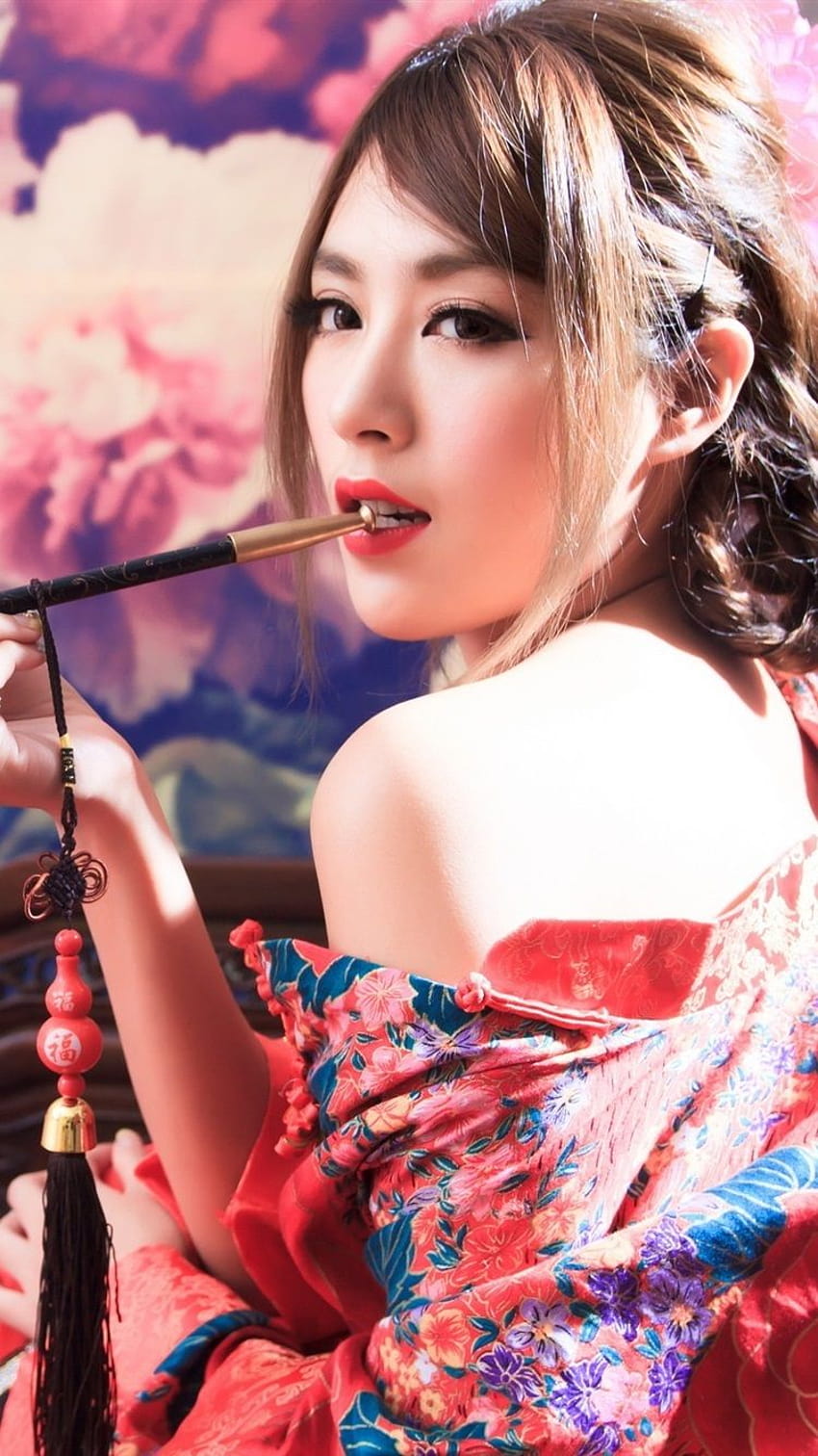 Japanese girl, smoking 750x1334 iPhone 8/7/6/6S, japanese girl iphone HD phone wallpaper