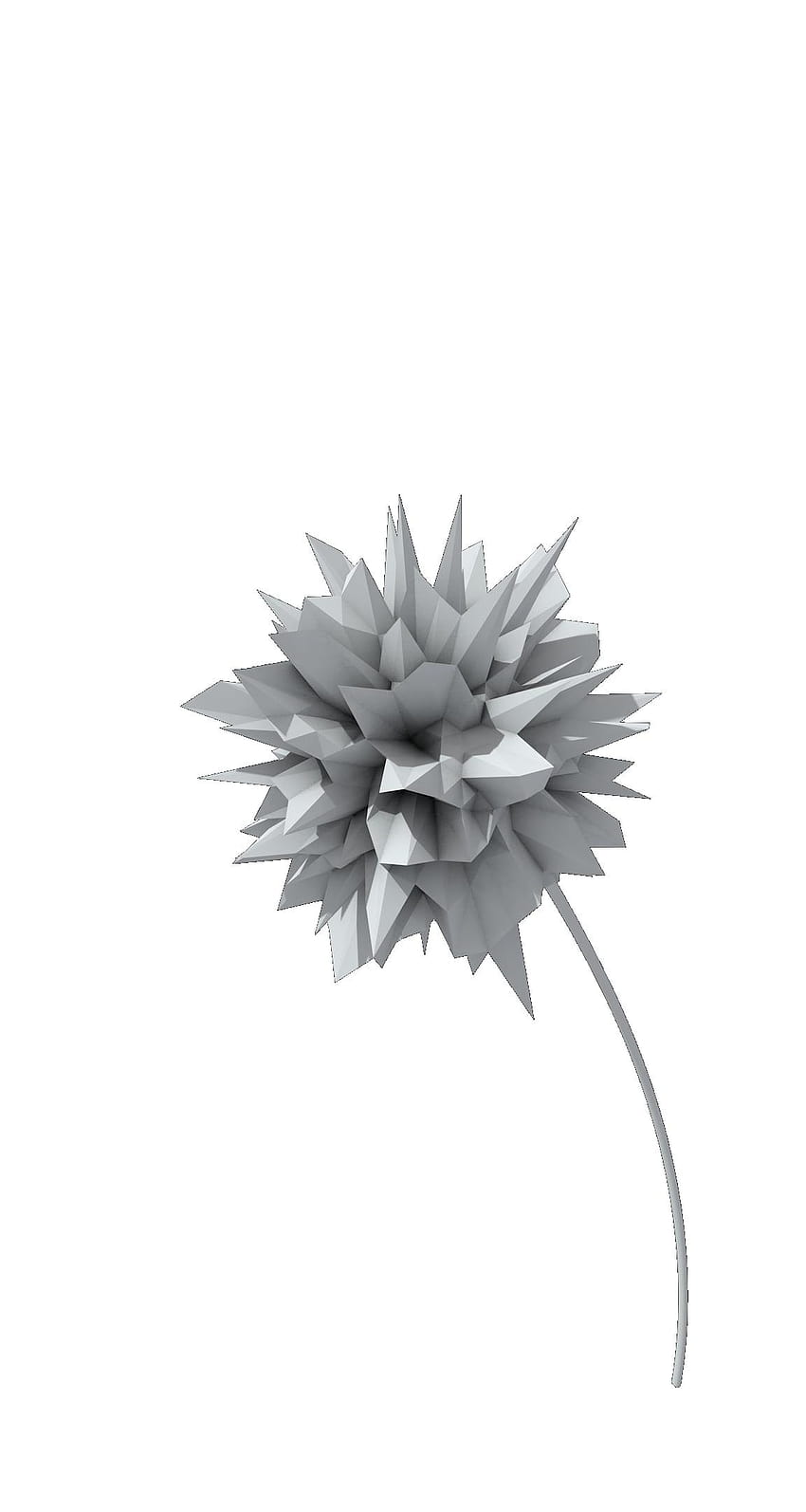 3D origami flower, render, no background, flowers, abstract HD phone  wallpaper | Pxfuel