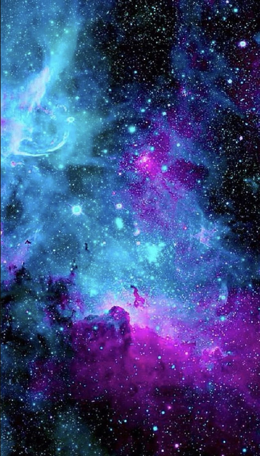 Przypinka autorstwa Kelly Marion na nadruku galaktyki Tapeta na telefon HD